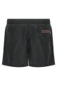 Logo patch swim shorts Black