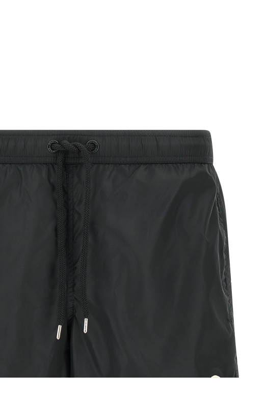 Logo patch swim shorts Black