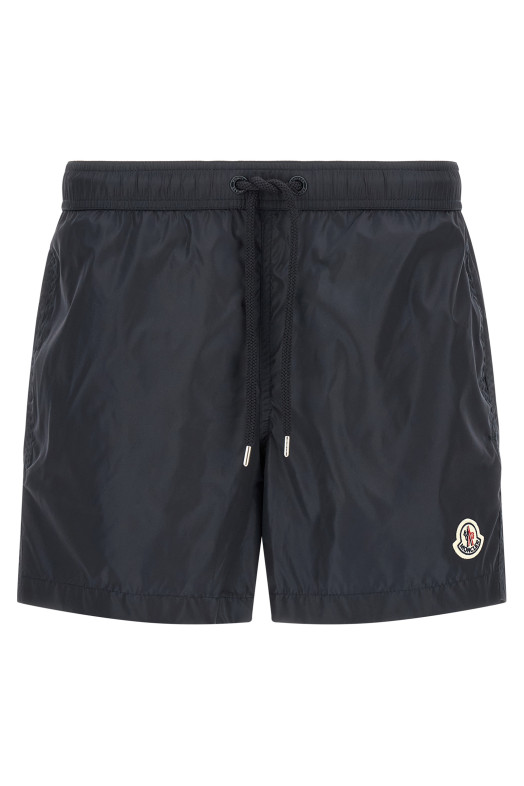 Logo patch swim shorts Blue