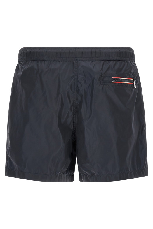 Logo patch swim shorts Blue