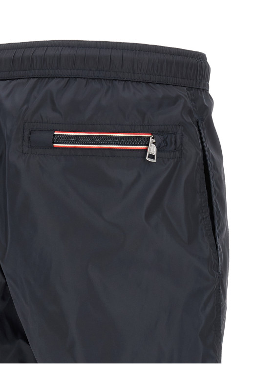 Logo patch swim shorts Blue