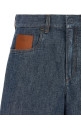 Chambray denim shorts Blue