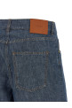 Chambray denim shorts Blue
