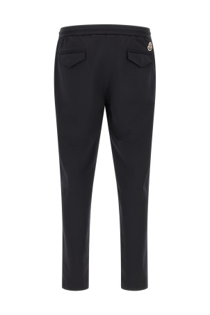 Джоггери з логотипом, чорні MONCLER L20912A0003389ALO999