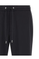 Джоггеры с логотипом в виде нашивки, черные MONCLER L20912A0003389ALO999
