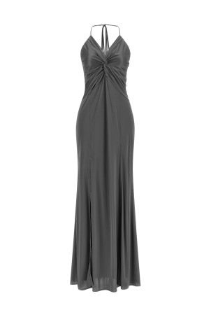 Front knot dress Gray