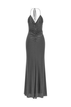 Front knot dress Gray