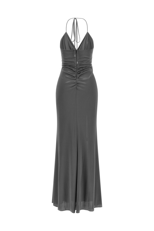 Front knot dress Gray