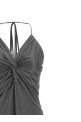 Front knot dress Gray