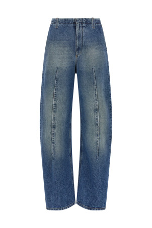 Джинсы с зауженными штанинами, синие MM6 MAISON MARGIELA S52KA0567M30058965