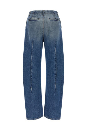 Джинсы с зауженными штанинами, синие MM6 MAISON MARGIELA S52KA0567M30058965