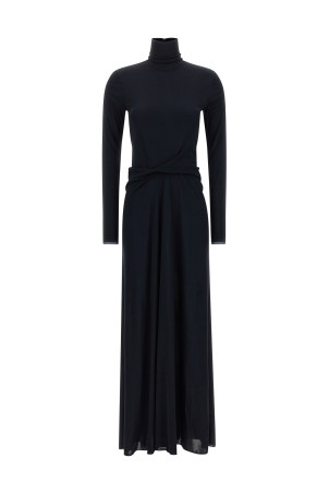Draped dress Blue