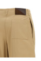 Укороченные брюки, бежевые LOEWE S359Y04XJE2140