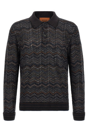 Вязаная рубашка-поло «Многоцветная» MISSONI US26W20NS72QX