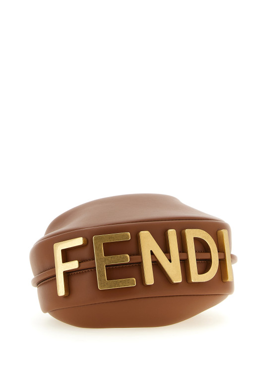 Мини-сумочка «Fendigraphy», коричневая 8BS081A5DYF1UK8