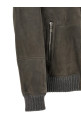 Шкіряна куртка сірого кольору BRUNELLO CUCINELLI MPMCU1737C9873