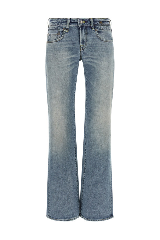 Джинсы «Boy Flare», синие R13WD090D473AWILTEDSTRETCHBLUE