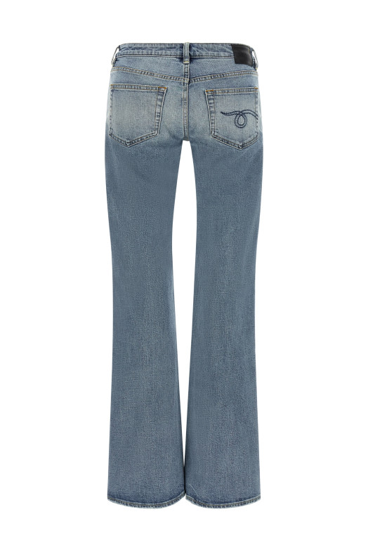 Джинсы «Boy Flare», синие R13WD090D473AWILTEDSTRETCHBLUE