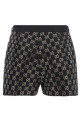 GG lamé tweed shorts Black
