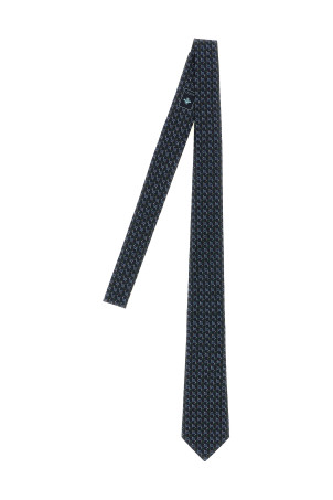 GG silk tie Blue