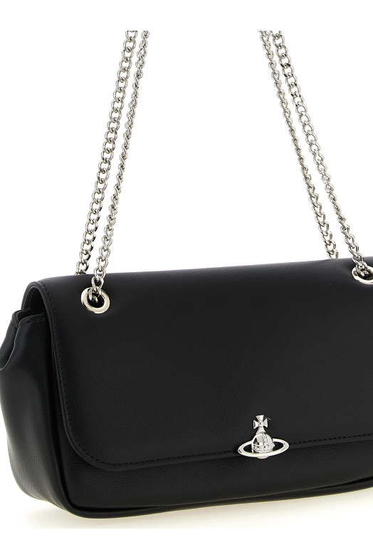 ' Chain Crossbody Purse' Black