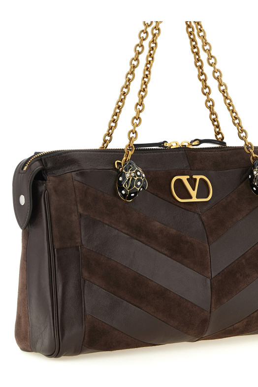 Сумка через плече Valentino Garavani «Panthea», середнього розміру, коричнева W2B0S70DEDRE6