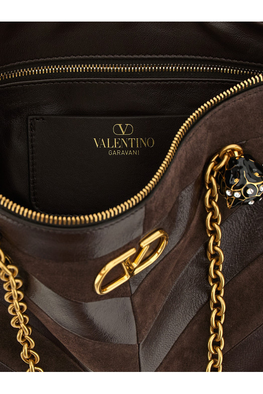Сумка через плече Valentino Garavani «Panthea», середнього розміру, коричнева W2B0S70DEDRE6