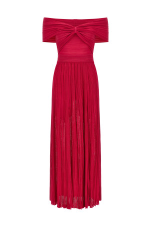 'Ginevra' long dress Fuchsia