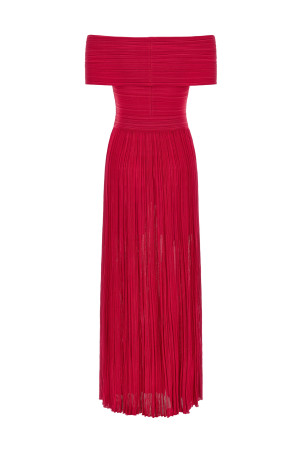'Ginevra' long dress Fuchsia