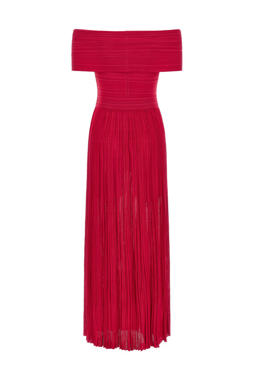 'Ginevra' long dress Fuchsia