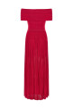'Ginevra' long dress Fuchsia