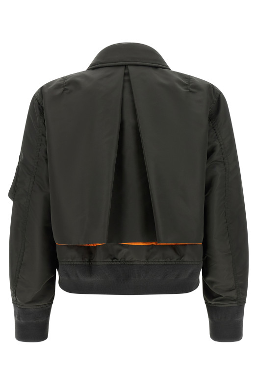 Double layer blouson Green