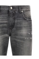Джинсы с эффектом потертости, серые DOLCE & GABBANA GYJCCDG8PI7S9001