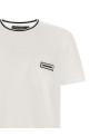 Футболка с логотипом на кармане, белая DOLCE & GABBANA G8RA2ZG7Q2PW0800