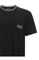 Футболка с логотипом на кармане, черная DOLCE & GABBANA G8RA2ZG7Q2PN0000