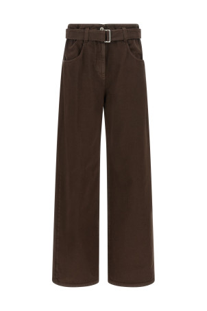 Belted jeans Brown