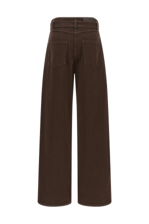 Belted jeans Brown