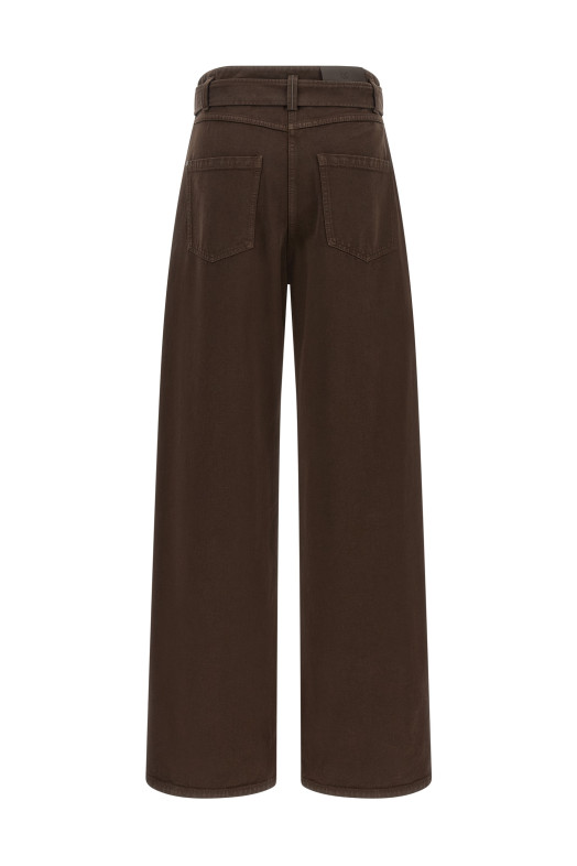 Belted jeans Brown