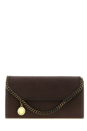 'Continental Falabella' wallet on chain Brown
