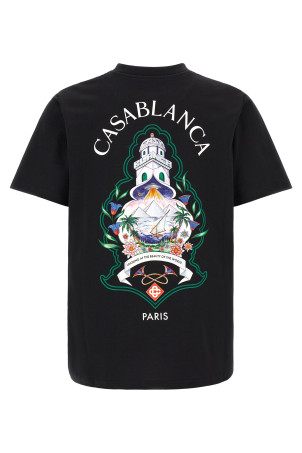 T-shirt with 'Hotel Emblem' print Black