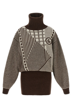 'Numeric Signature MM6' reversible dress Brown