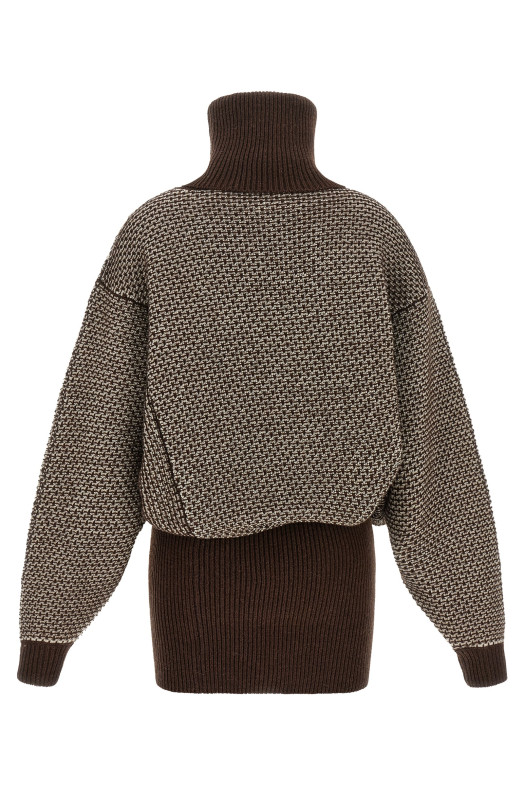 'Numeric Signature MM6' reversible dress Brown