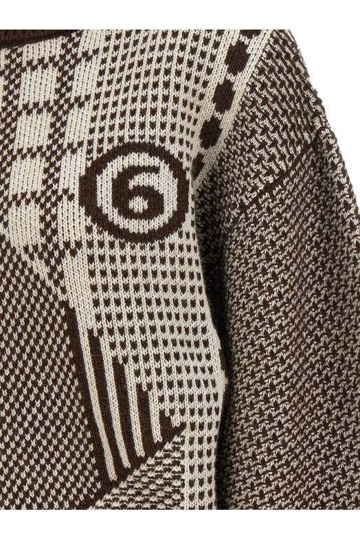 'Numeric Signature MM6' reversible dress Brown