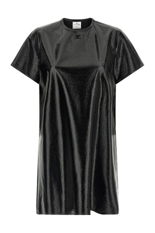 Vinyl dress Black