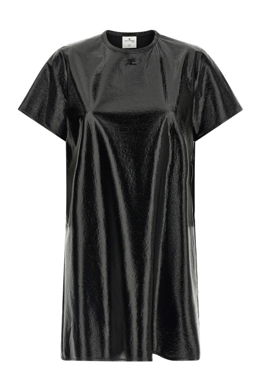 Vinyl dress Black
