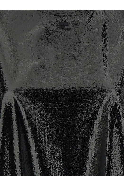 Vinyl dress Black