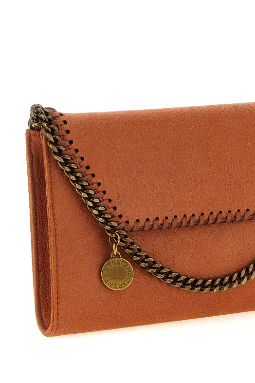 'Falabella' wallet on chain orange