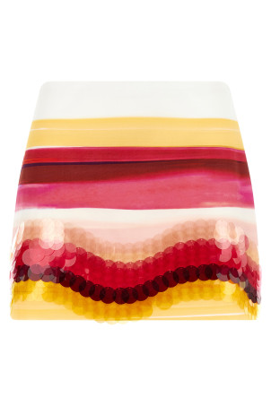 Striped cotton skirt Multicolor