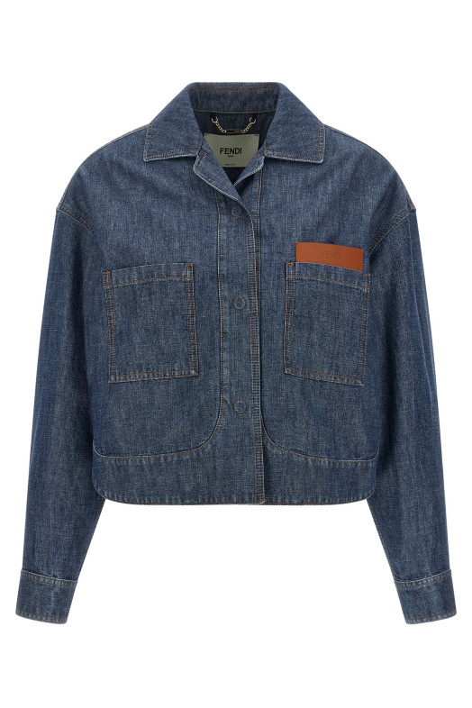 Chambray denim jacket Blue