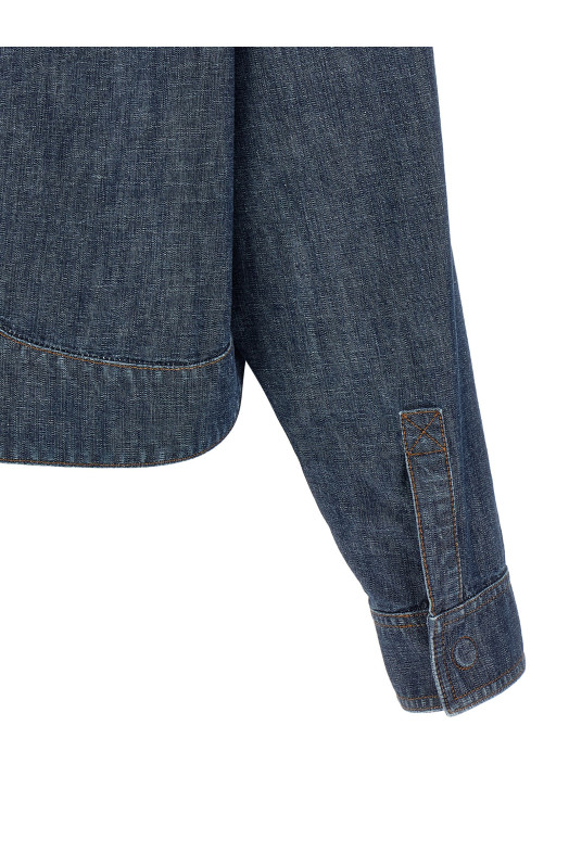 Chambray denim jacket Blue